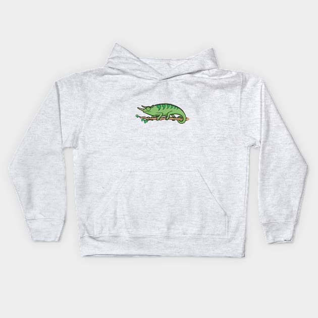 CuteForKids - Jackson's Chameleon Kids Hoodie by VirtualSG